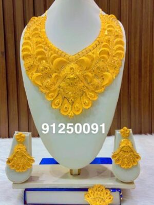 gold platted bijoux jewellery set for women