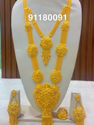 gold platted bijoux jewellery set for women