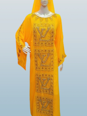 Chiffon Kaftan Beaded