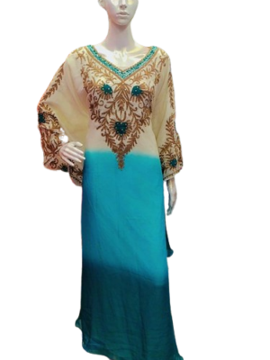 Chiffon Kaftan Beaded