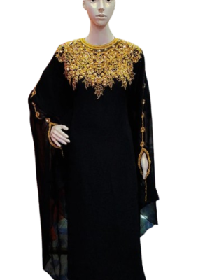 Chiffon Kaftan Beaded