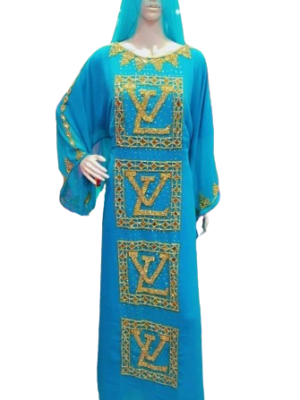 Chiffon Kaftan Beaded