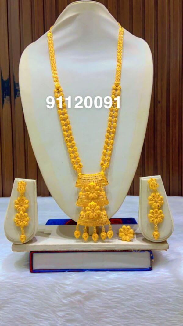 gold platted bijoux jewellery set for women