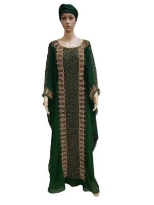 Chiffon Kaftan Beaded