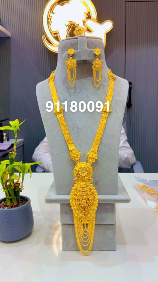 gold plated bijoux jewellery set for women