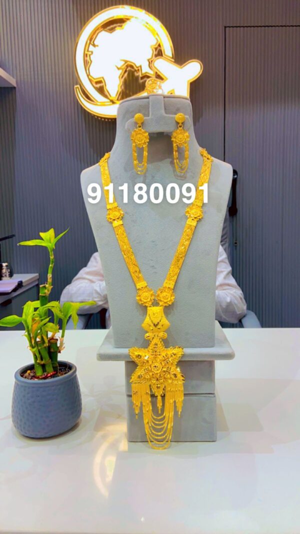 gold plated bijoux jewellery set for women