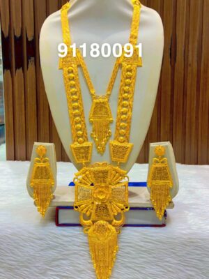 gold plated bijoux jewellery set for women