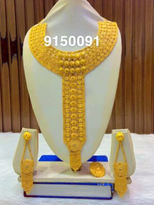 gold plated bijoux jewellery set for women