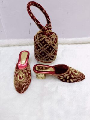 lastest Designe Handbag & Shoes With stone Beaded Work for Women