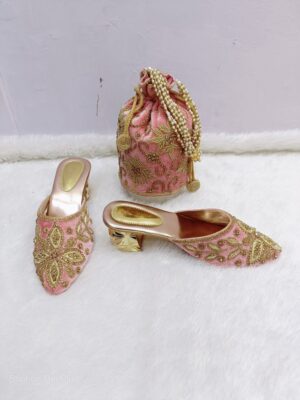 lastest Designe Handbag & Shoes With stone Beaded Work for Women