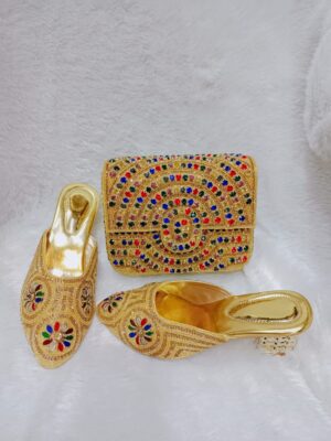 lastest Designe Handbag & shoes With stone Beaded Work for Women