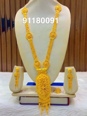 gold plated necklace bijoux jewellery set for women