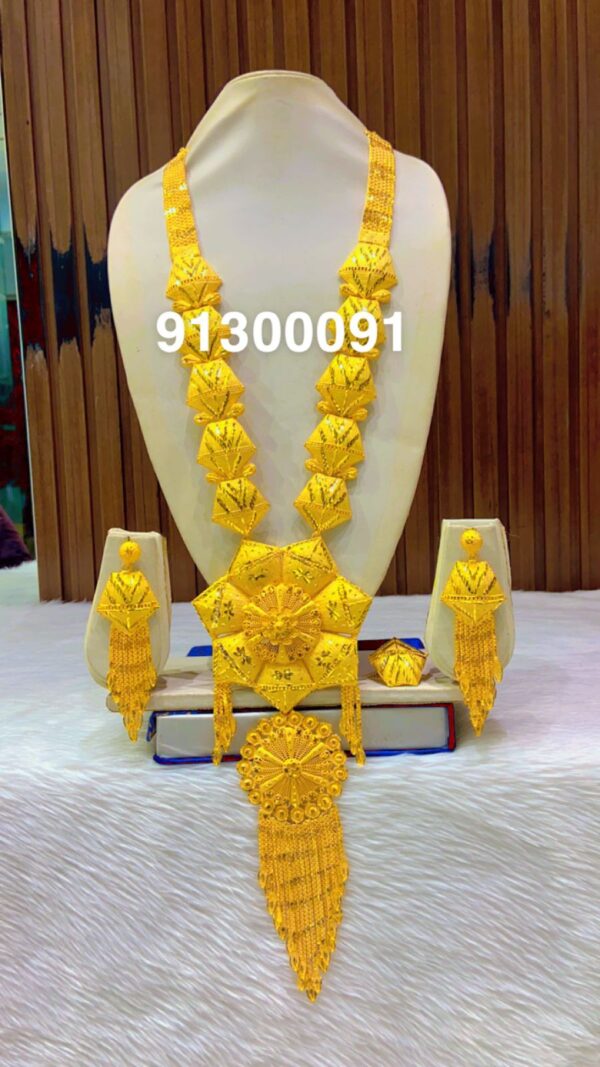 gold plated necklace bijoux jewellery set for women