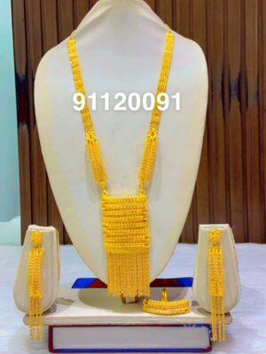 gold plated necklace bijoux jewellery set for women