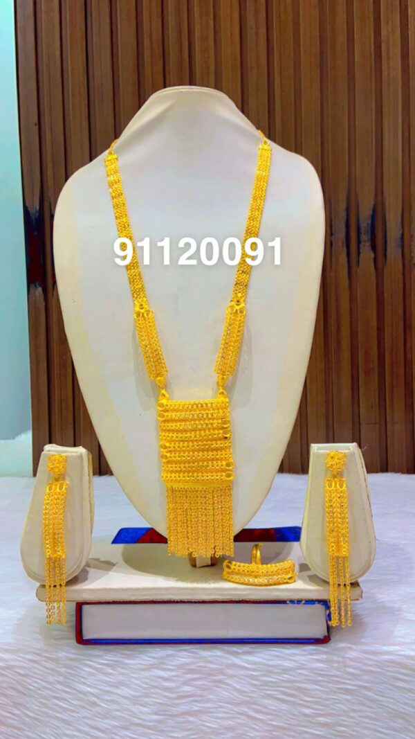 gold plated necklace bijoux jewellery set for women