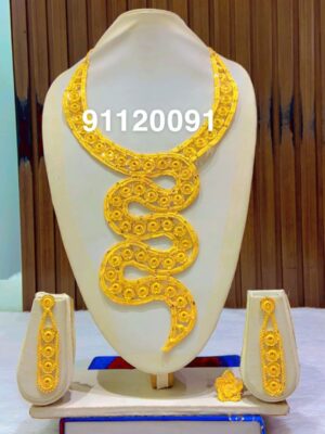 gold plated necklace bijoux jewellery set for women