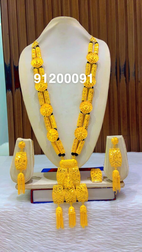 gold plated necklace bijoux jewellery set for women