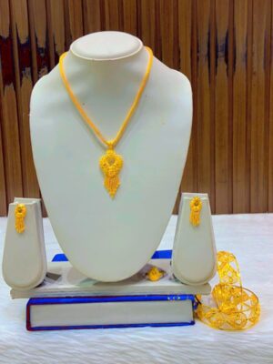 gold plated necklace bijoux jewellery set for women