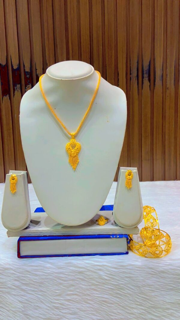 gold plated necklace bijoux jewellery set for women