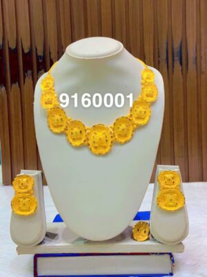 gold plated necklace bijoux jewellery set for women