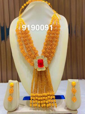 gold plated necklace bijoux jewellery set for women