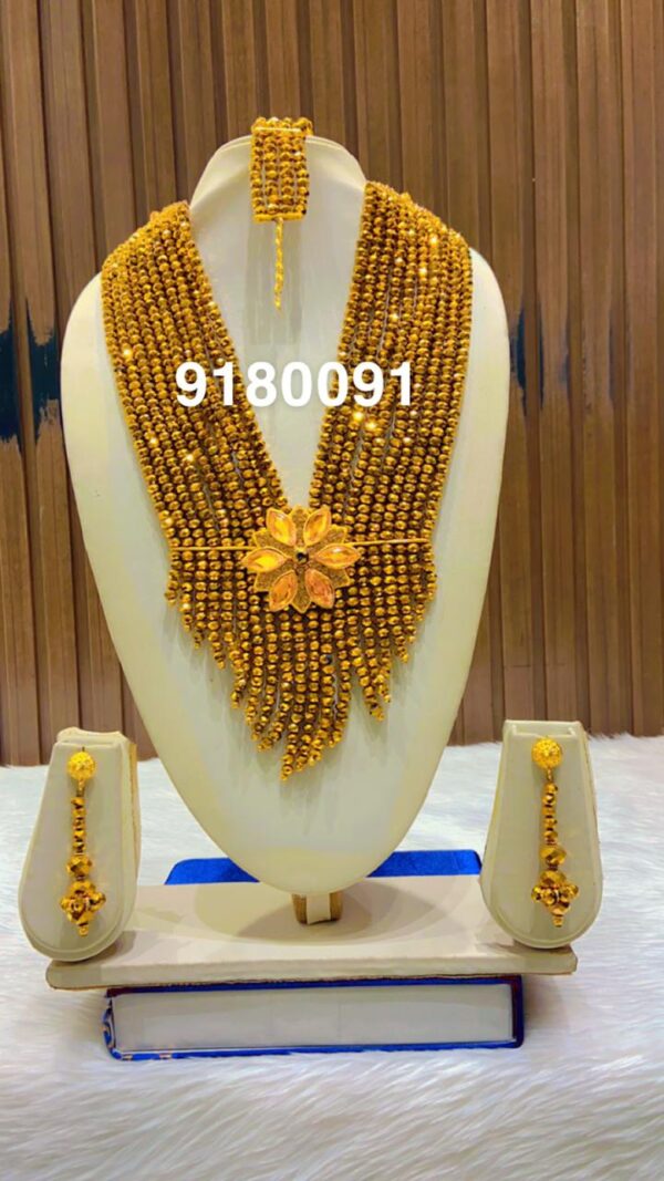 gold plated necklace bijoux jewellery set for women