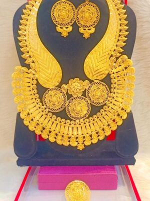 gold plated necklace bijoux jewellery set for women