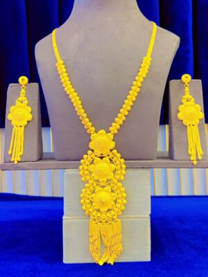 gold plated necklace bijoux jewellery set