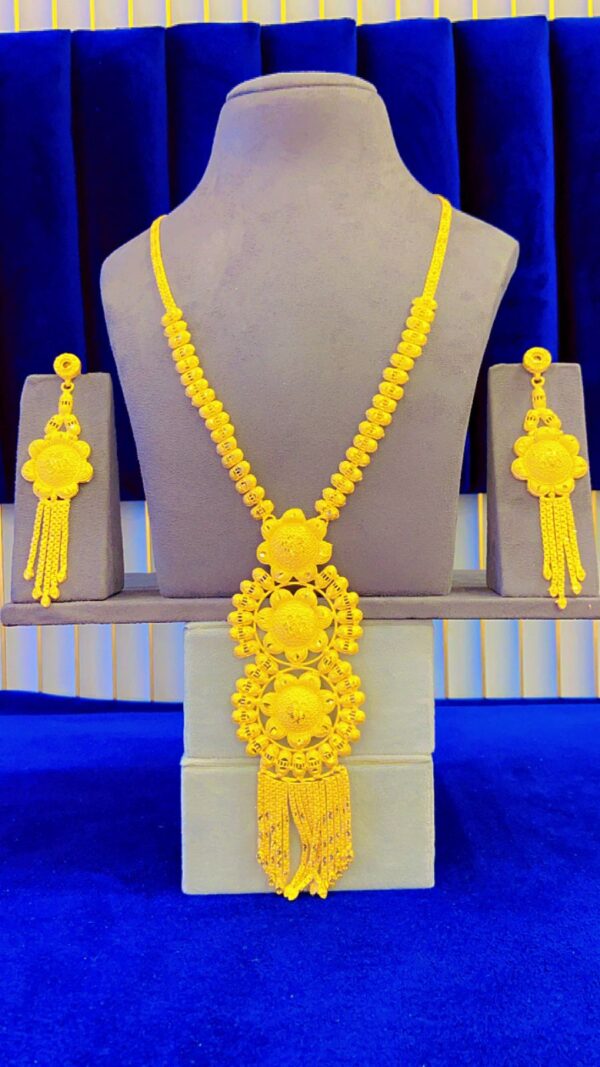 gold plated necklace bijoux jewellery set