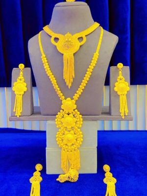 gold plated necklace bijoux jewellery set
