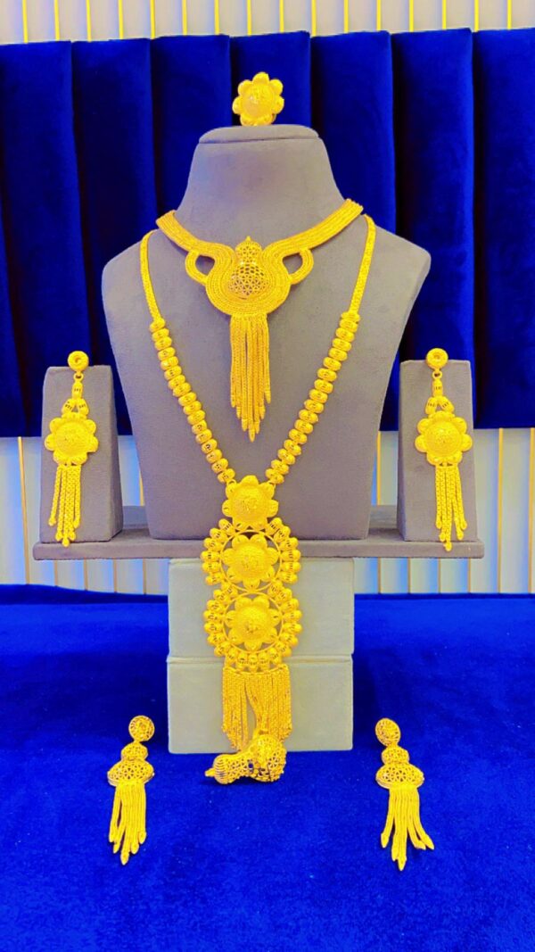gold plated necklace bijoux jewellery set