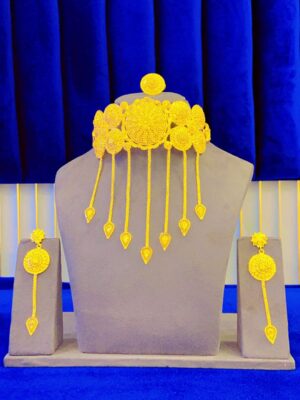 gold plated necklace bijoux jewellery set
