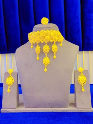 gold plated necklace bijoux jewellery set