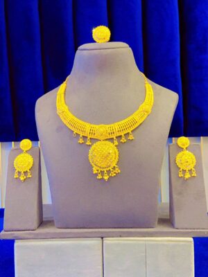 gold plated necklace bijoux jewellery set