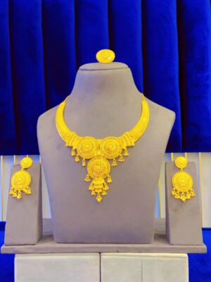 gold plated necklace bijoux jewellery set