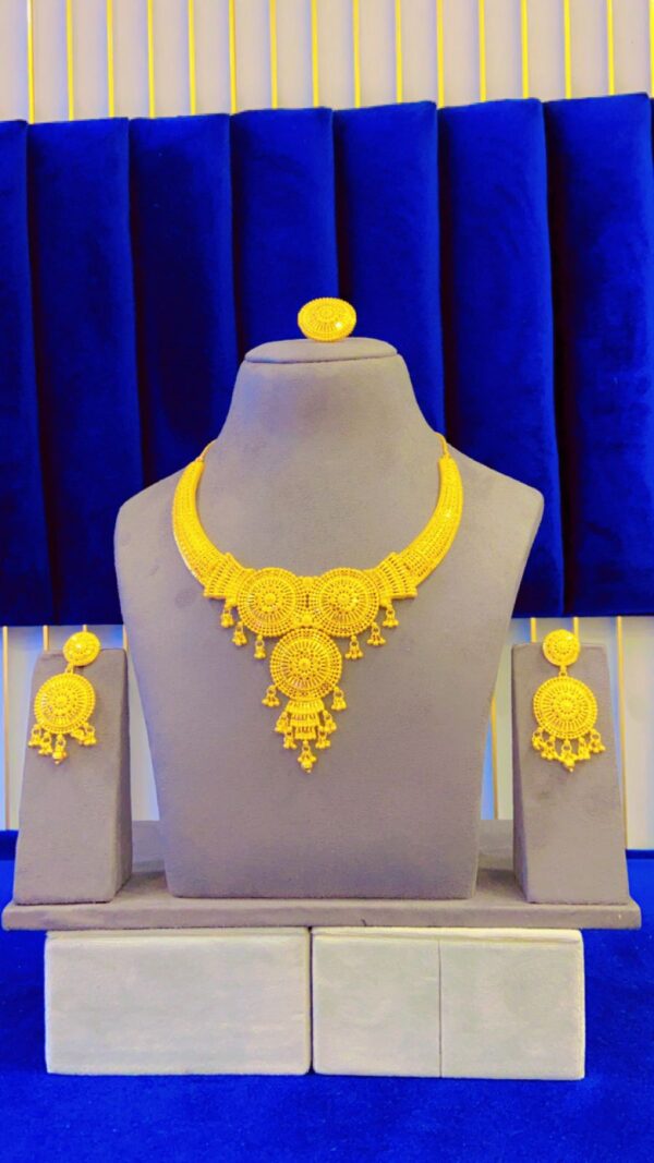 gold plated necklace bijoux jewellery set