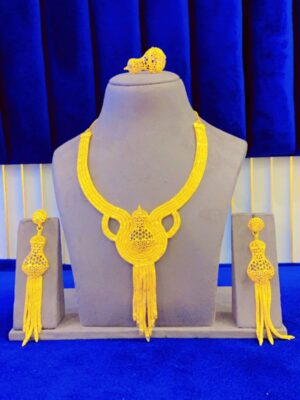gold plated necklace bijoux jewellery set