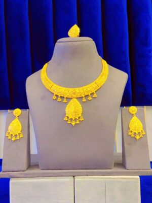 gold plated necklace bijoux jewellery set