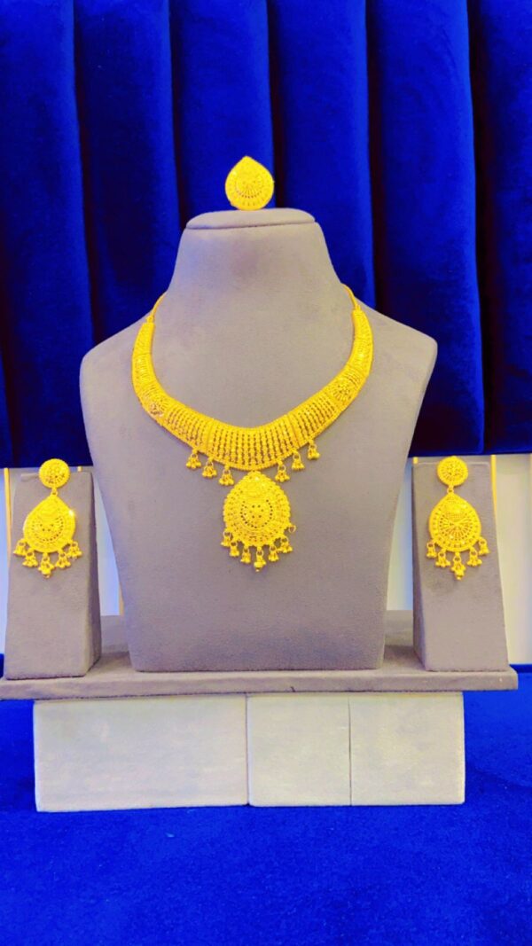 gold plated necklace bijoux jewellery set