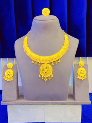 gold plated necklace bijoux jewellery set