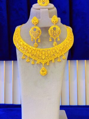 gold plated necklace bijoux jewellery set