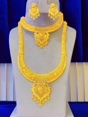 gold plated necklace bijoux jewellery set