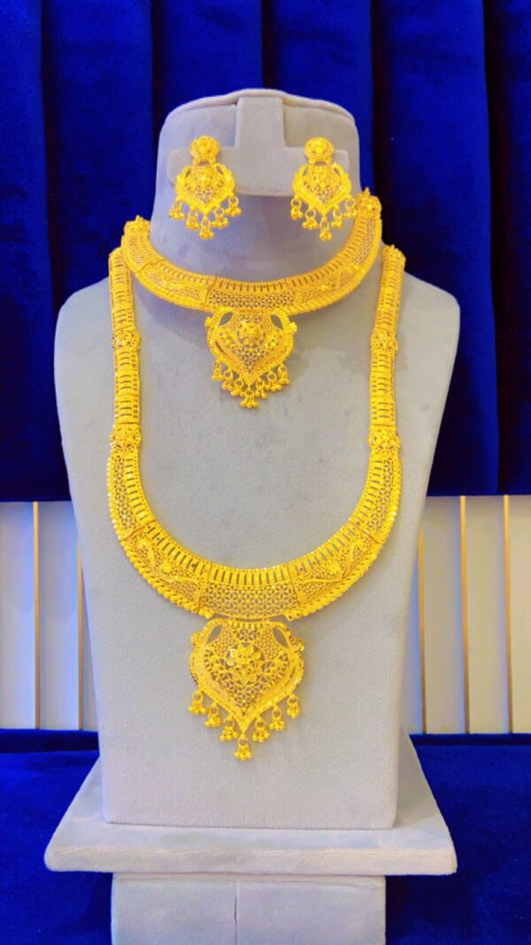 gold plated necklace bijoux jewellery set