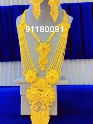 gold plated necklace bijoux jewellery set