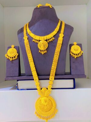 gold plated necklace bijoux jewellery set