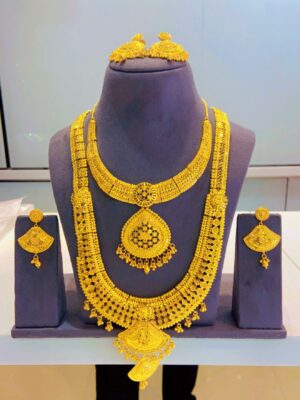 gold plated necklace bijoux jewellery set