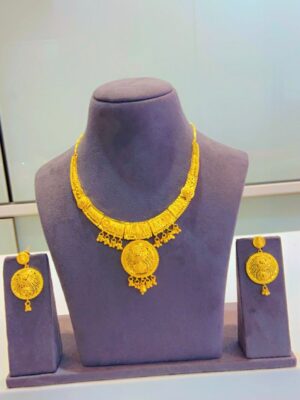 gold plated necklace bijoux jewellery set for women