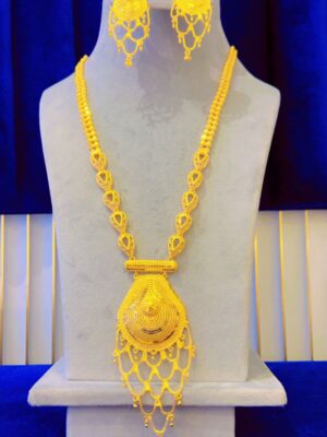 gold plated necklace bijoux jewellery set for women