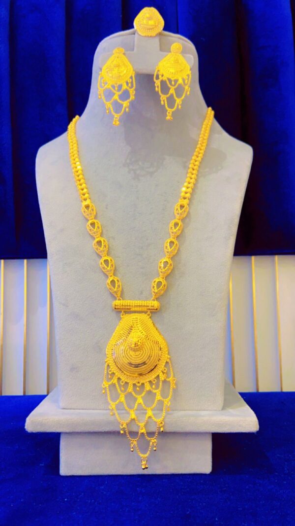 gold plated necklace bijoux jewellery set for women