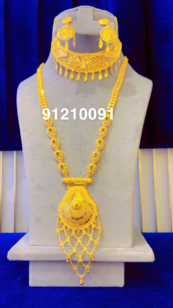 gold plated necklace bijoux jewellery set for women